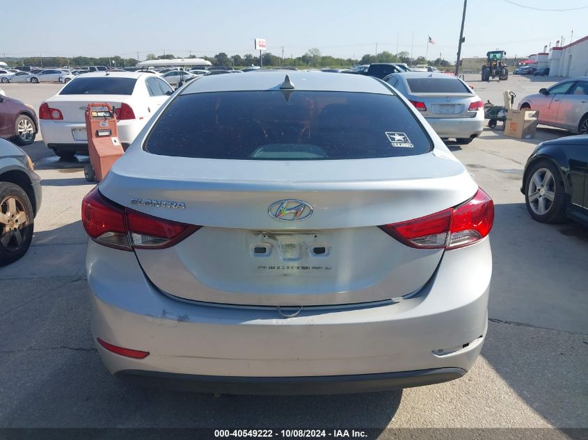 2015 Hyundai Elantra Se VIN: 5NPDH4AE5FH651261 Lot: 40549222