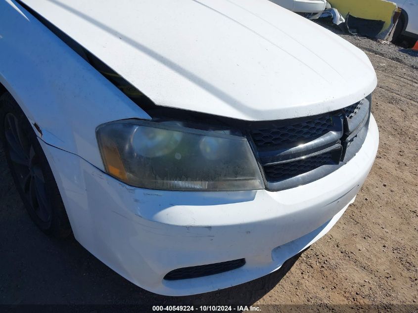 2014 Dodge Avenger Se VIN: 1C3CDZAB3EN129323 Lot: 40549224