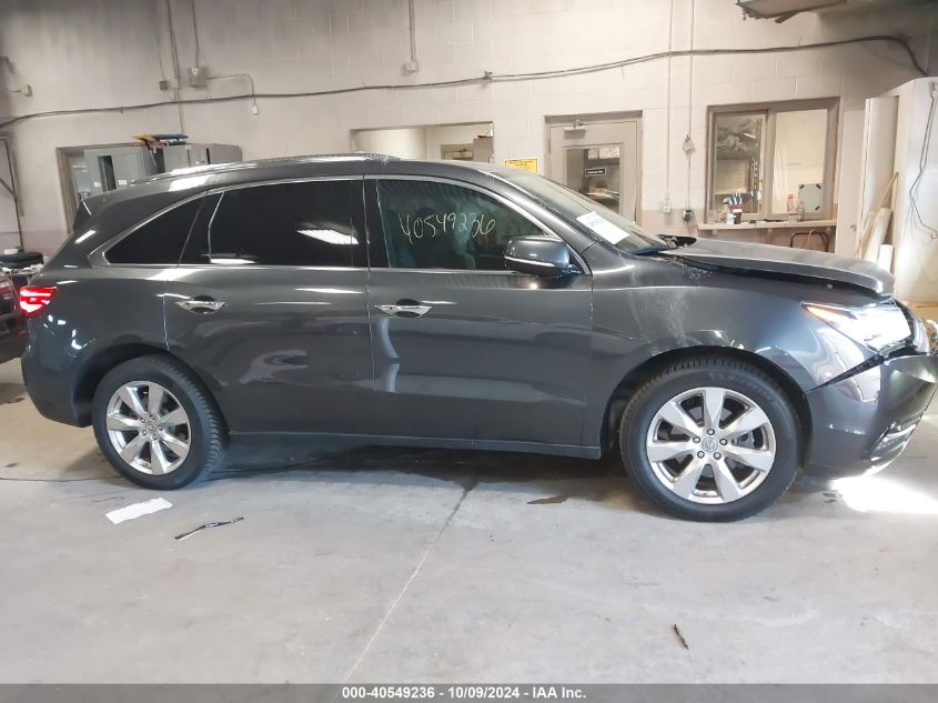 2016 Acura Mdx Advance VIN: 5FRYD4H90GB043457 Lot: 40549236