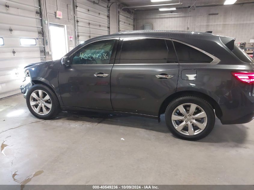 2016 Acura Mdx Advance VIN: 5FRYD4H90GB043457 Lot: 40549236