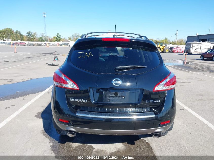 2011 Nissan Murano Le VIN: JN8AZ1MW4BW184233 Lot: 40549252