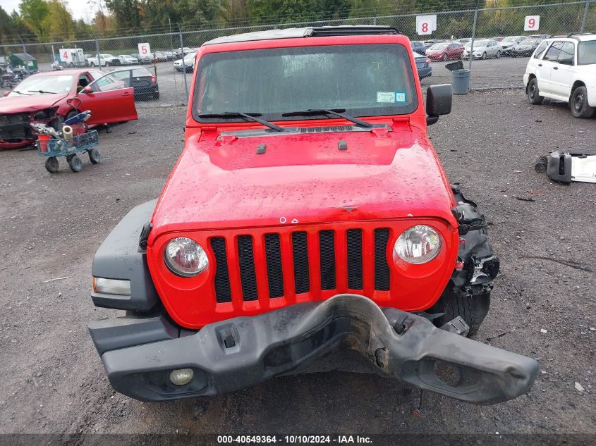 2018 Jeep Wrangler Unlimited Sport S 4X4 VIN: 1C4HJXDG1JW122235 Lot: 40549364