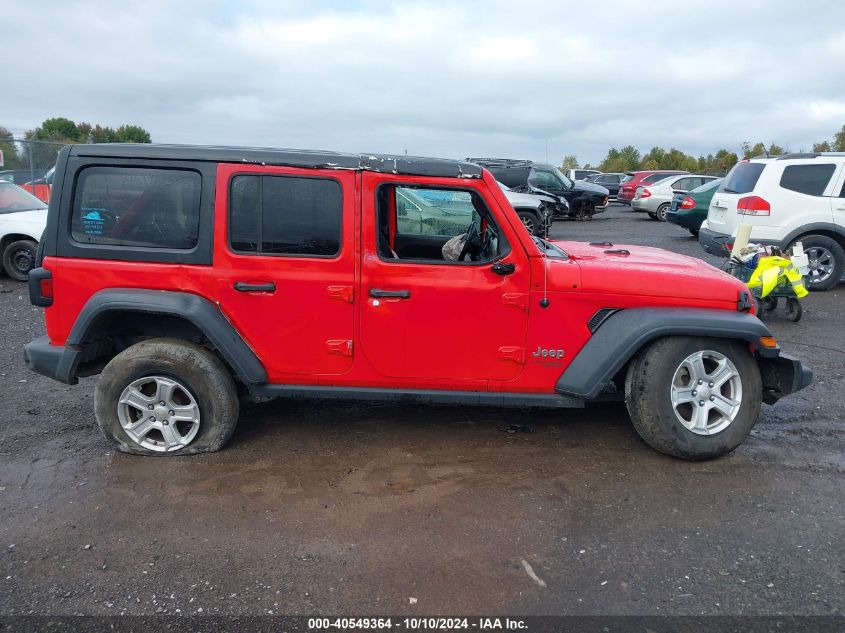 2018 Jeep Wrangler Unlimited Sport S 4X4 VIN: 1C4HJXDG1JW122235 Lot: 40549364