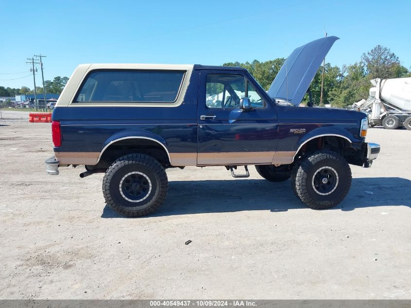 1995 Ford Bronco U100 VIN: 1FMEU15N6SLA72385 Lot: 40549437