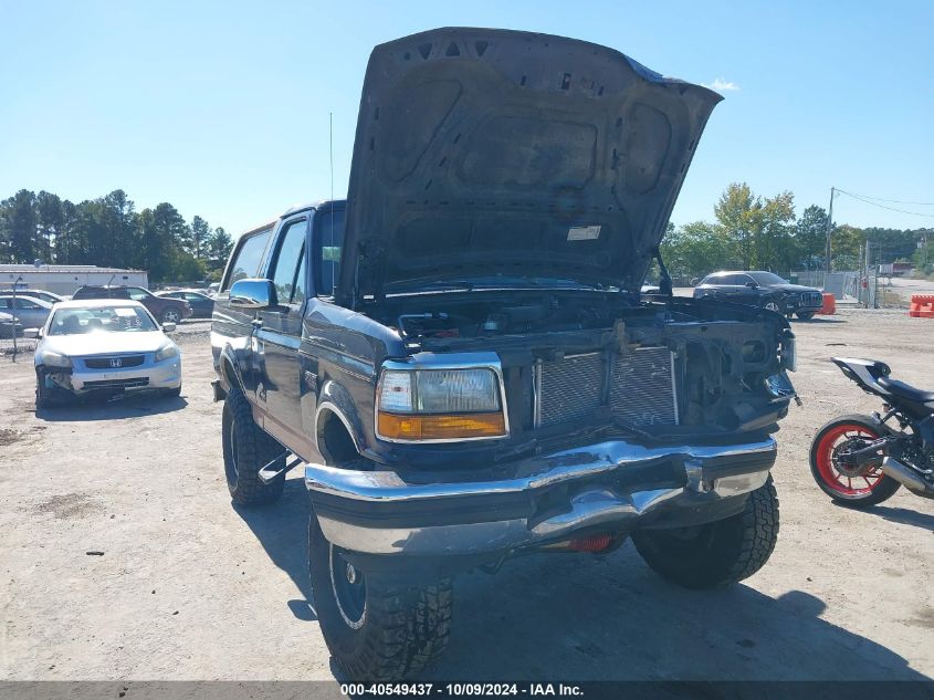 1995 Ford Bronco U100 VIN: 1FMEU15N6SLA72385 Lot: 40549437