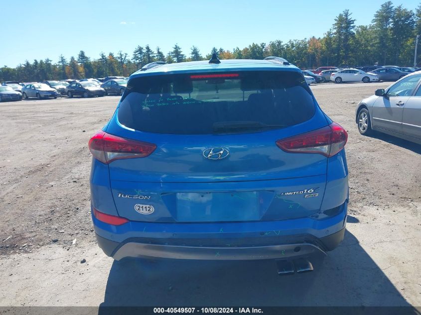 2016 Hyundai Tucson Limited VIN: KM8J3CA23GU159767 Lot: 40549507