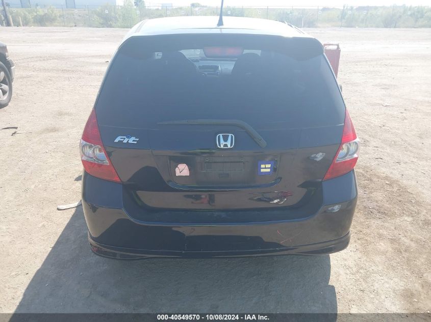 2007 Honda Fit S VIN: JHMGD386875015016 Lot: 40549570