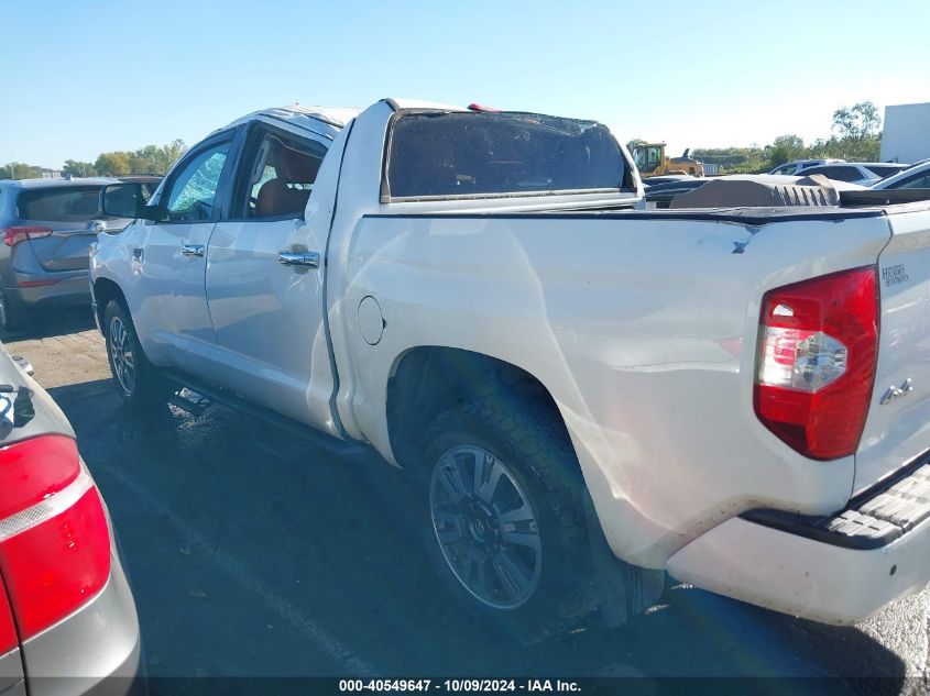 2018 Toyota Tundra Crewmax 1794/Platinum VIN: 5TFAW5F12JX774548 Lot: 40549647