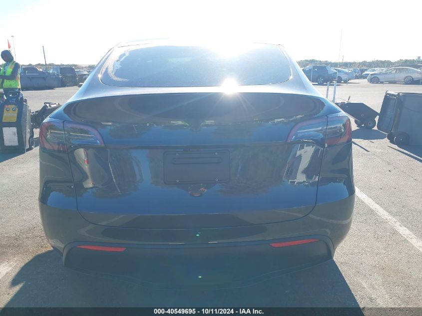 2024 Tesla Model Y Long Range Dual Motor All-Wheel Drive/Rwd VIN: 7SAYGDED0RF178607 Lot: 40549695