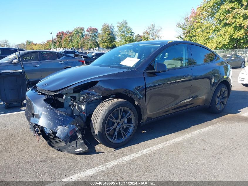 2024 TESLA MODEL Y LONG RANGE DUAL MOTOR ALL-WHEEL DRIVE/RWD - 7SAYGDED0RF178607