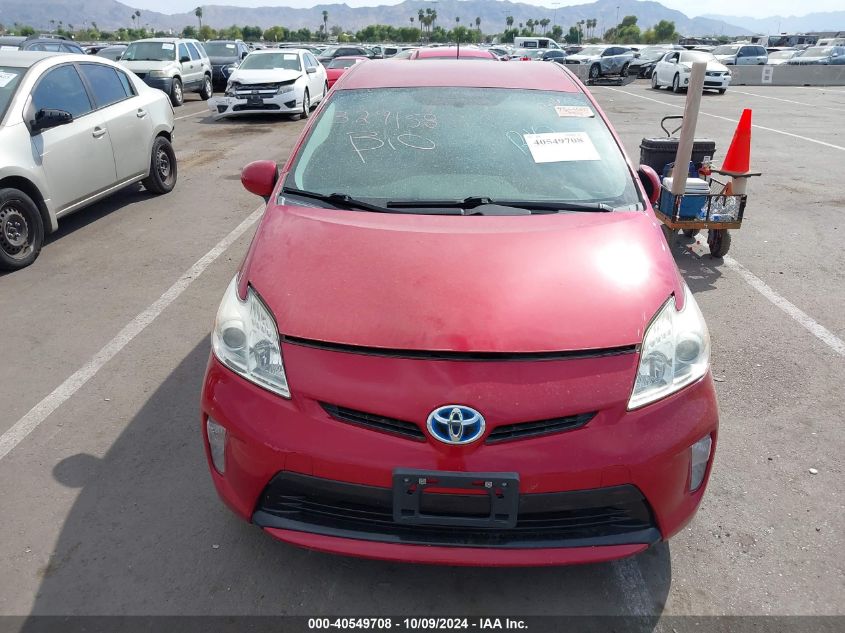 2014 Toyota Prius Four VIN: JTDKN3DU1E1812420 Lot: 40549708