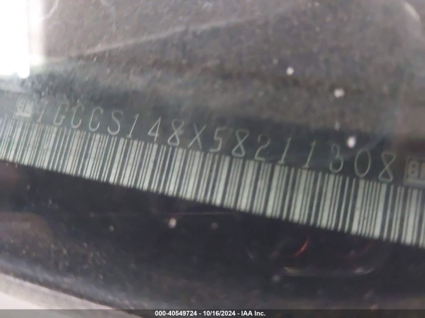 2005 Chevrolet Colorado VIN: 1GCCS148X58211308 Lot: 40549724