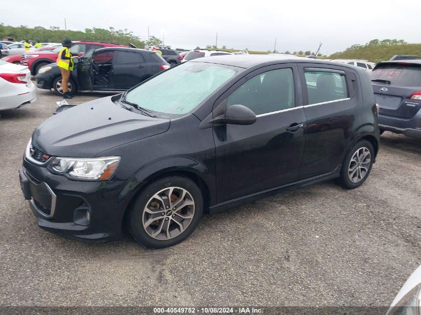 2019 Chevrolet Sonic Lt VIN: 1G1JD6SB3K4120518 Lot: 40549752