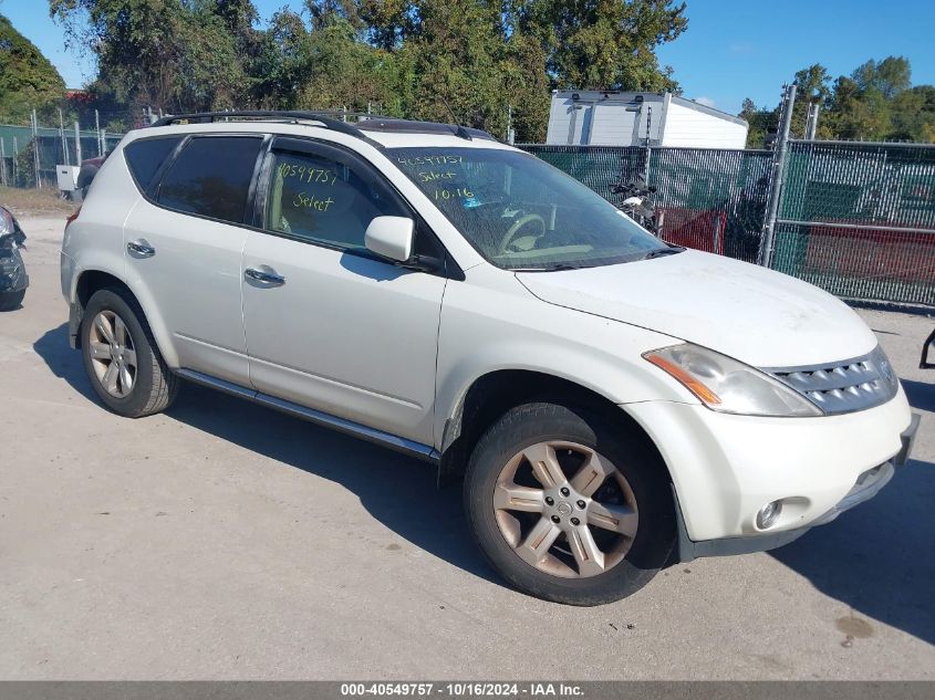 2006 Nissan Murano Sl VIN: JN8AZ08W26W515157 Lot: 40549757