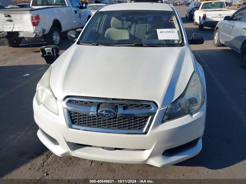 2013 Subaru Legacy 2.5I VIN: 4S3BMAA66D1010778 Lot: 40549821