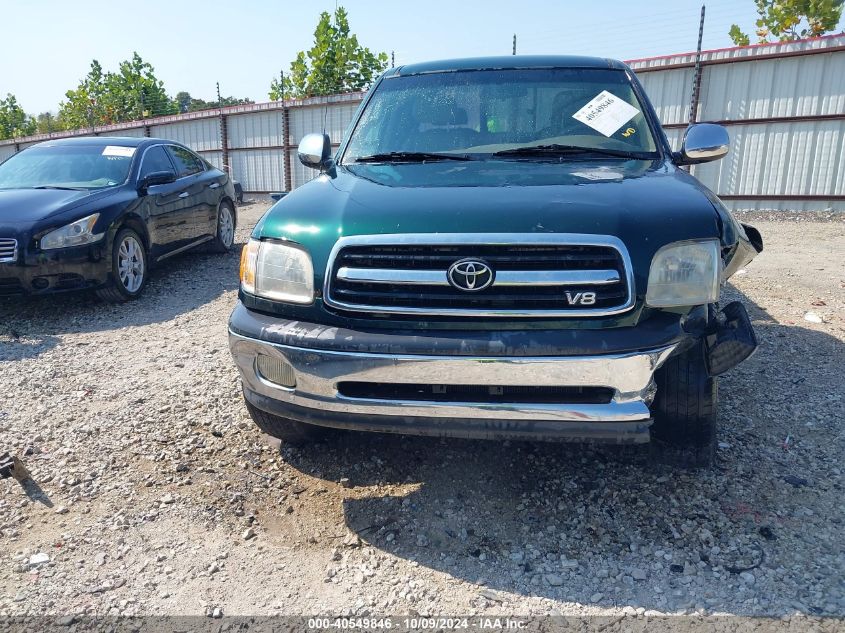 2000 Toyota Tundra Sr5 V8 VIN: 5TBBT4416YS035007 Lot: 40549846