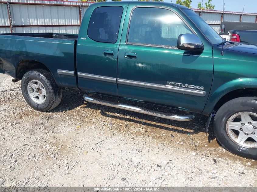 2000 Toyota Tundra Sr5 V8 VIN: 5TBBT4416YS035007 Lot: 40549846