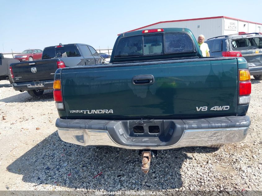 2000 Toyota Tundra Sr5 V8 VIN: 5TBBT4416YS035007 Lot: 40549846