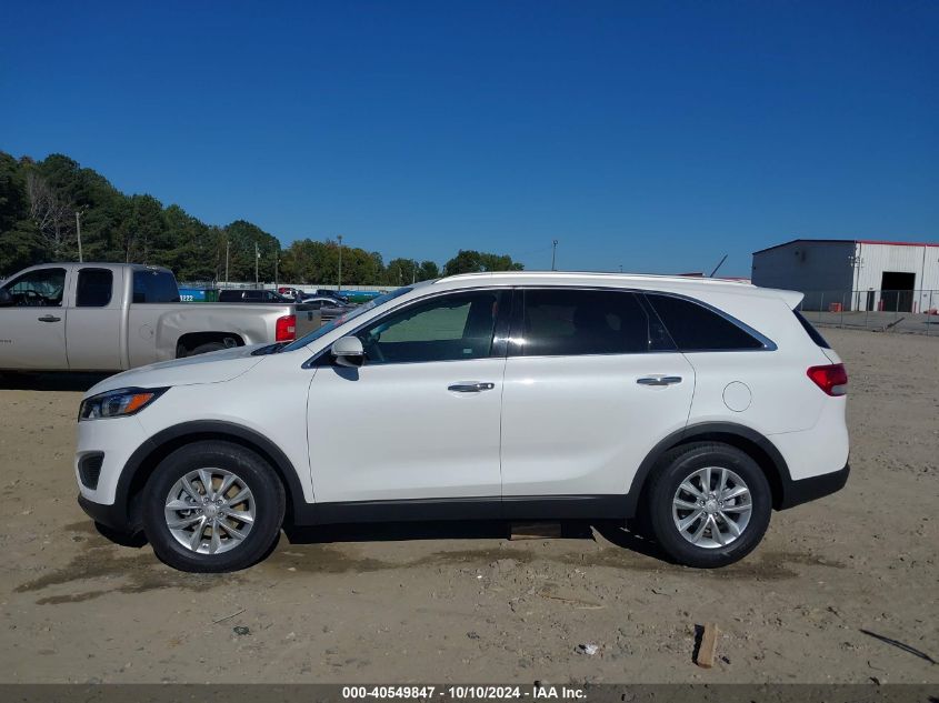 5XYPG4A55GG142201 2016 Kia Sorento 3.3L Lx