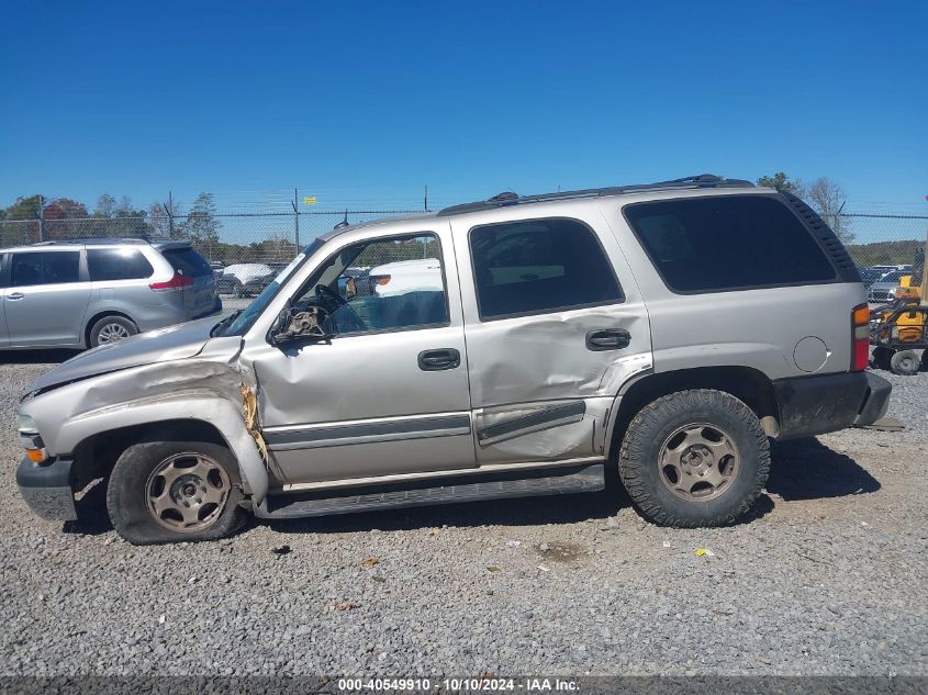 2005 Chevrolet Tahoe Ls VIN: 1GNEK13T85R227605 Lot: 40549910