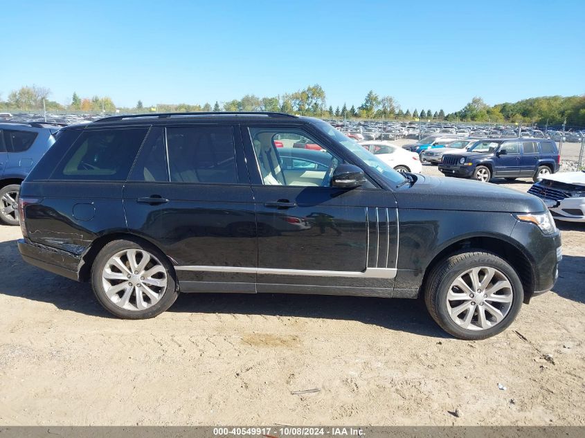 2015 Land Rover Range Rover Hse VIN: SALGS2VF1FA218297 Lot: 40549917