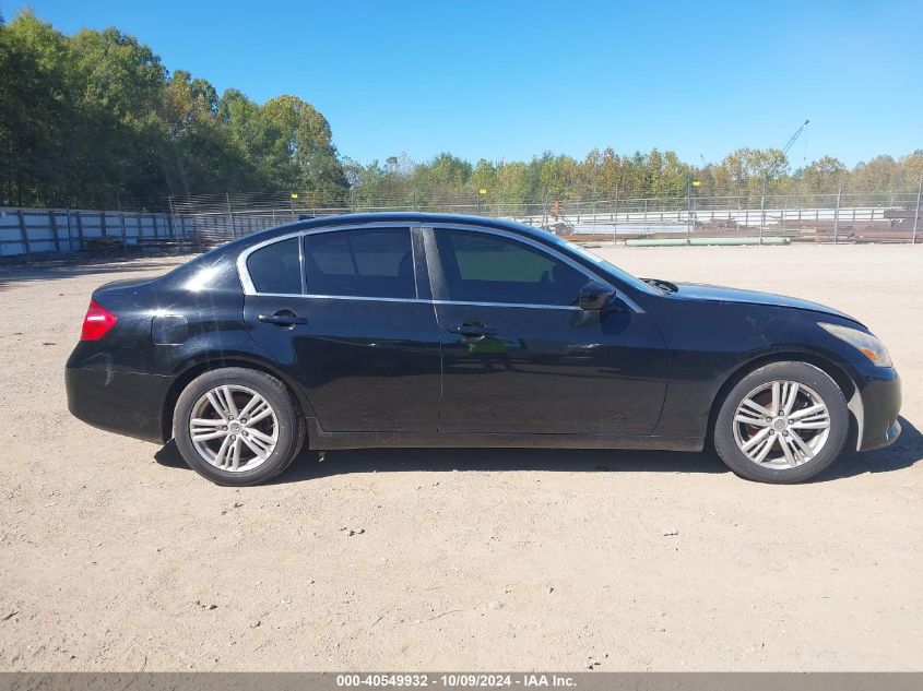 2012 Infiniti G37 Journey VIN: JN1CV6AP1CM931832 Lot: 40549932