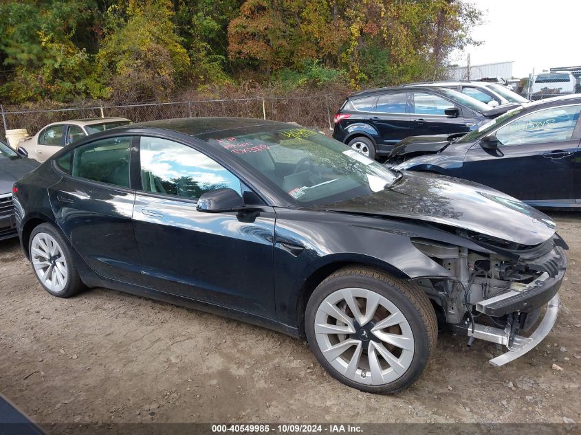 2022 TESLA MODEL 3 LONG RANGE DUAL MOTOR ALL-WHEEL DRIVE - 5YJ3E1EBXNF304878