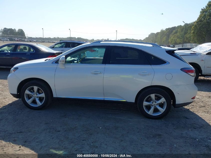 2013 Lexus Rx 350 VIN: 2T2ZK1BAXDC122109 Lot: 40550000