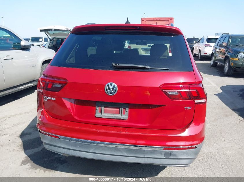 2018 Volkswagen Tiguan 2.0T Se/2.0T Sel VIN: 3VV3B7AX2JM214953 Lot: 40550017