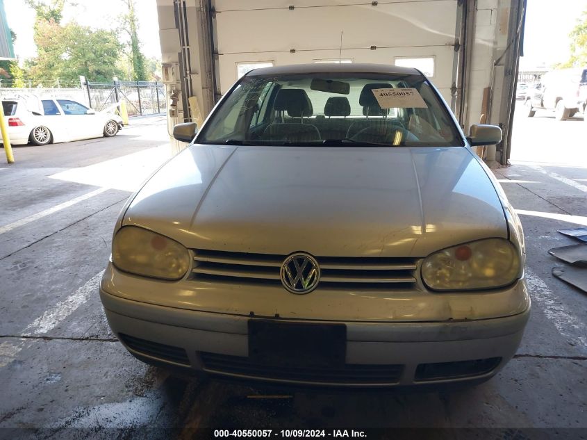 2003 Volkswagen Golf Gl 2.0L VIN: 9BWFK61JX34068582 Lot: 40550057