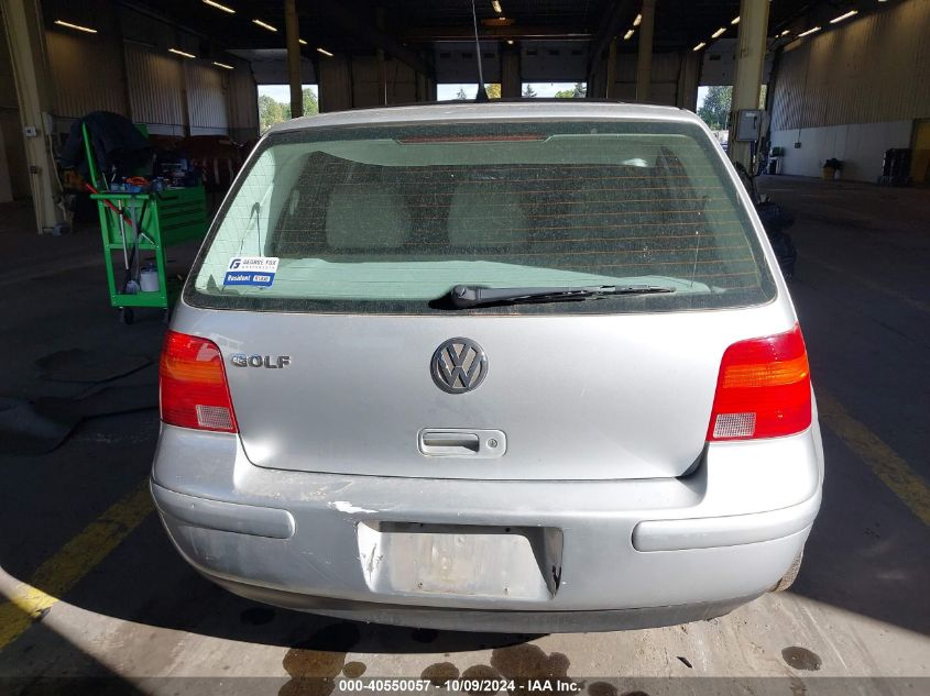 2003 Volkswagen Golf Gl 2.0L VIN: 9BWFK61JX34068582 Lot: 40550057