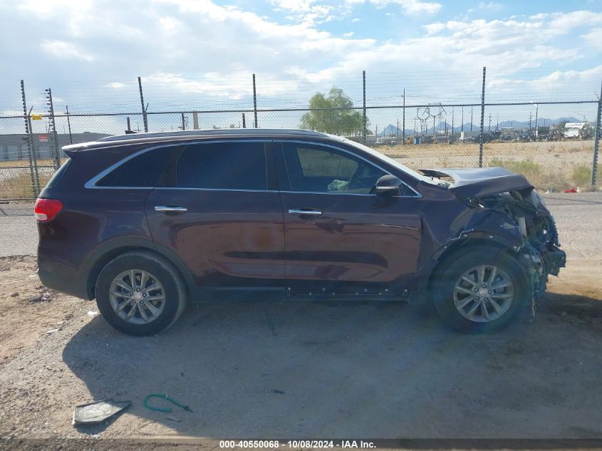 5XYPG4A35JG417166 2018 Kia Sorento 2.4L Lx