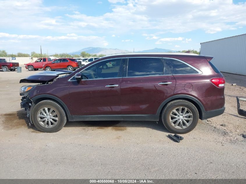 5XYPG4A35JG417166 2018 Kia Sorento 2.4L Lx