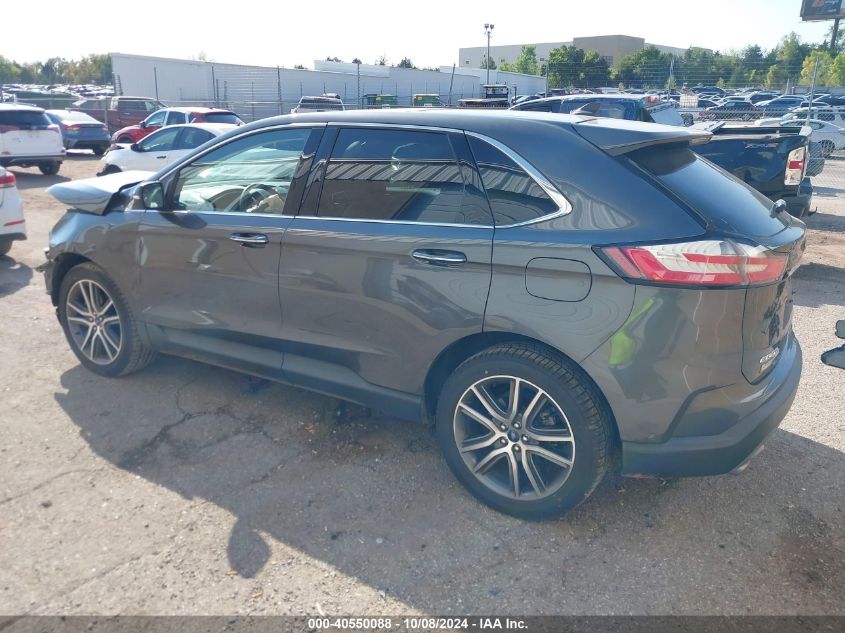 2020 Ford Edge Titanium VIN: 2FMPK3K9XLBB39847 Lot: 40550088