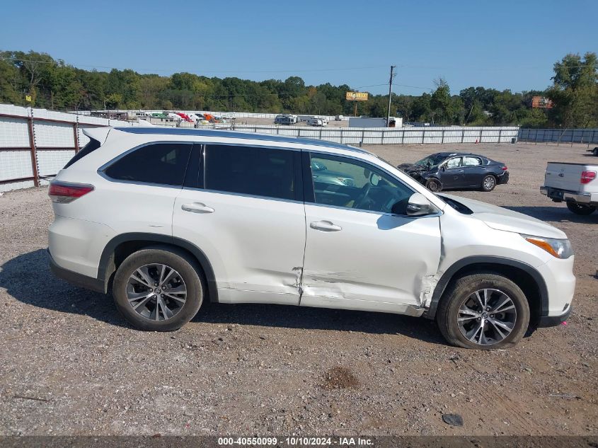 5TDKKRFH8GS174054 2016 Toyota Highlander Xle V6