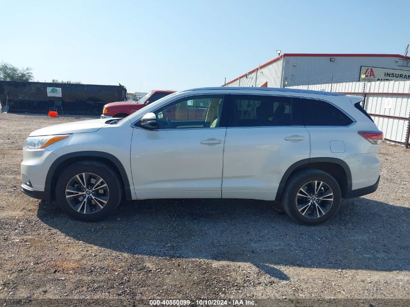 5TDKKRFH8GS174054 2016 Toyota Highlander Xle V6