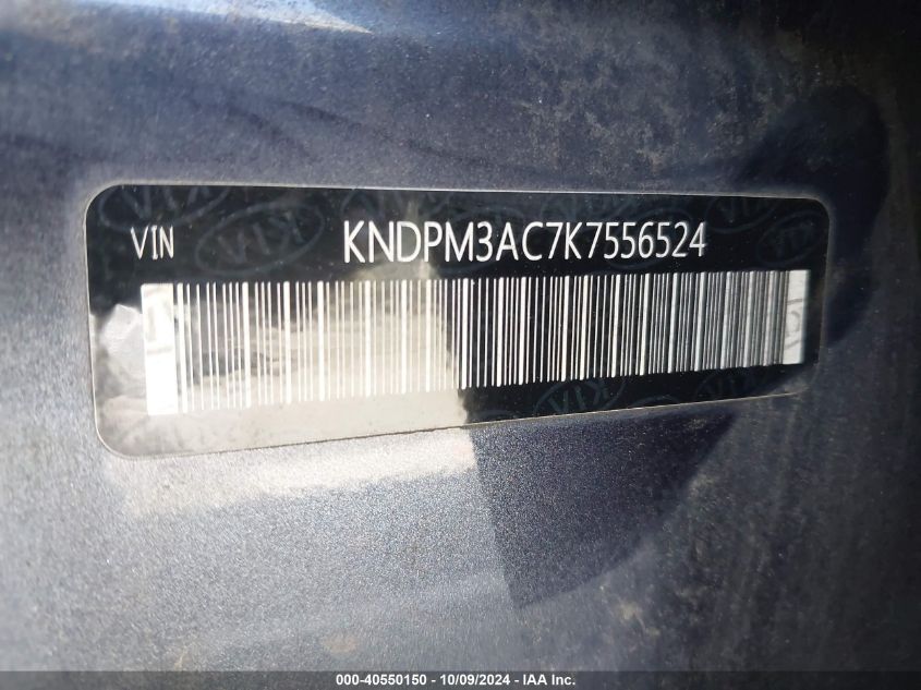 KNDPM3AC7K7556524 2019 Kia Sportage Lx