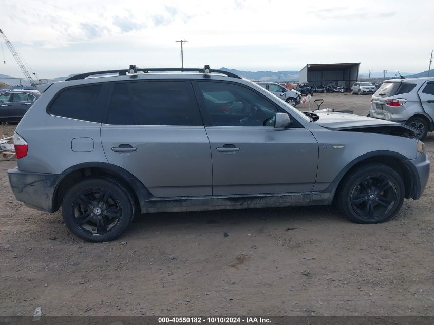 2006 BMW X3 3.0I VIN: WBXPA934X6WD34322 Lot: 40550182