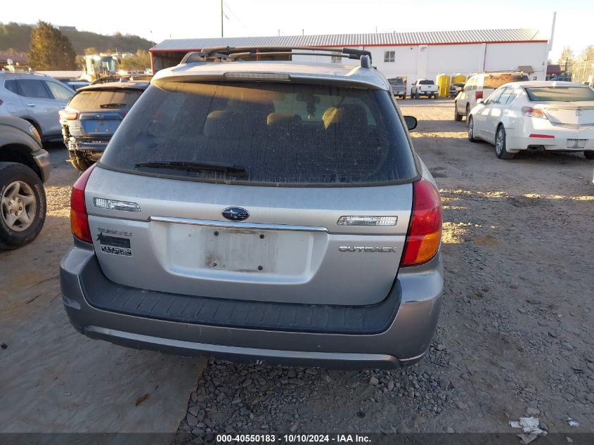 2007 Subaru Outback 2.5I Basic VIN: 4S4BP61C477318782 Lot: 40550183