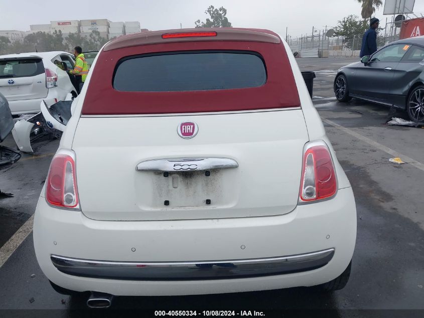 2013 Fiat 500C Lounge VIN: 3C3CFFER4DT697370 Lot: 40550334