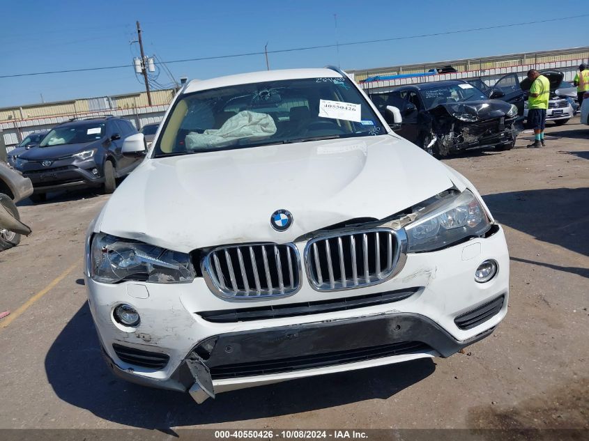 2015 BMW X3 Sdrive28I VIN: 5UXWZ7C57F0M83445 Lot: 40550426