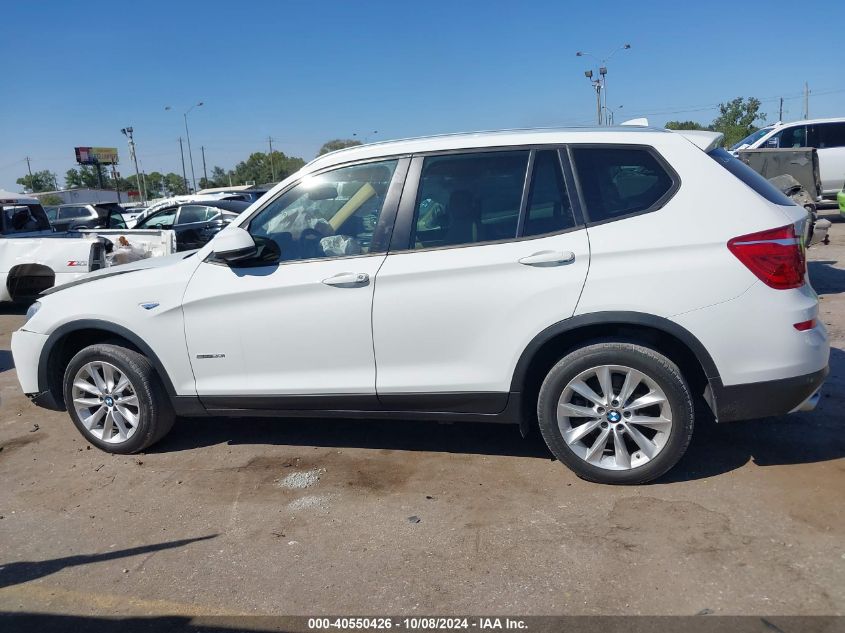 2015 BMW X3 Sdrive28I VIN: 5UXWZ7C57F0M83445 Lot: 40550426