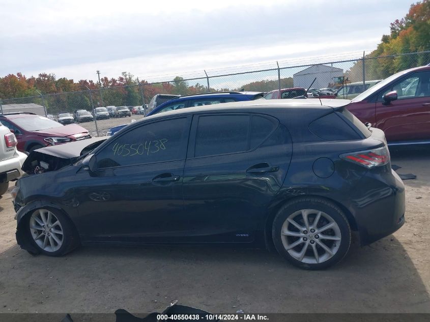 2012 Lexus Ct 200 VIN: JTHKD5BH6C2068825 Lot: 40550438