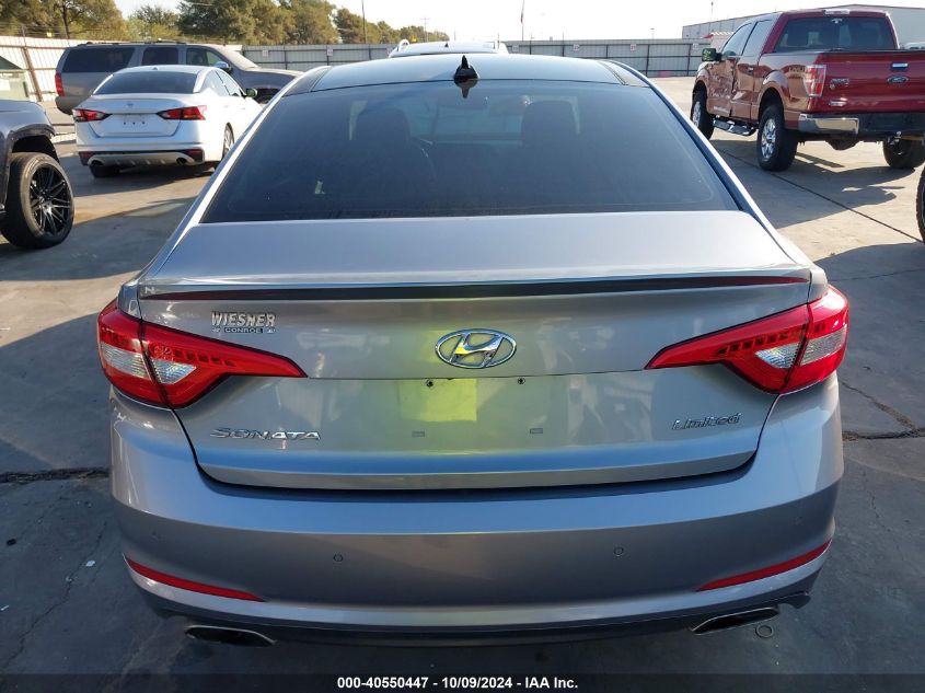 2016 Hyundai Sonata Limited VIN: 5NPE34AF0GH296237 Lot: 40550447