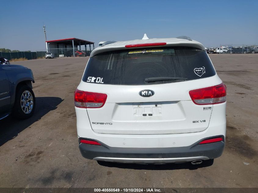 5XYPHDA56GG015664 2016 Kia Sorento 3.3L Ex