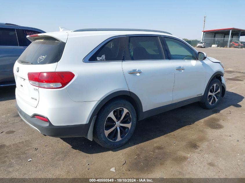 5XYPHDA56GG015664 2016 Kia Sorento 3.3L Ex