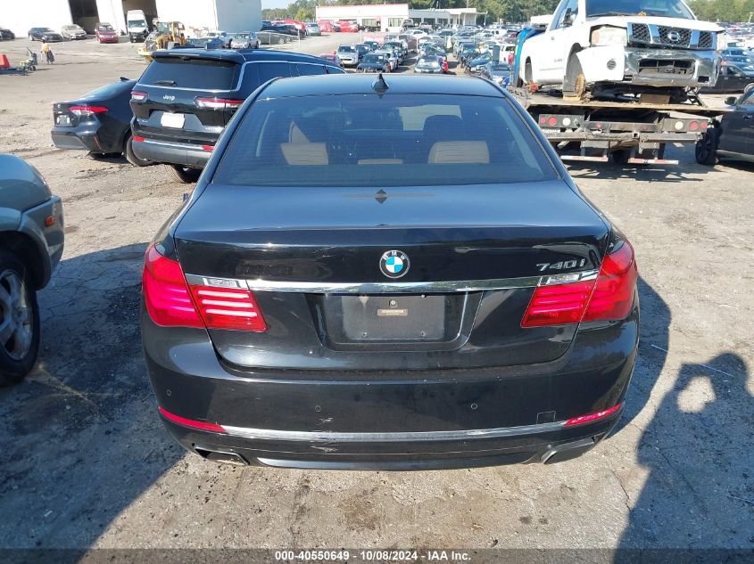 2013 BMW 740I VIN: WBAYA6C50DC994984 Lot: 40550649