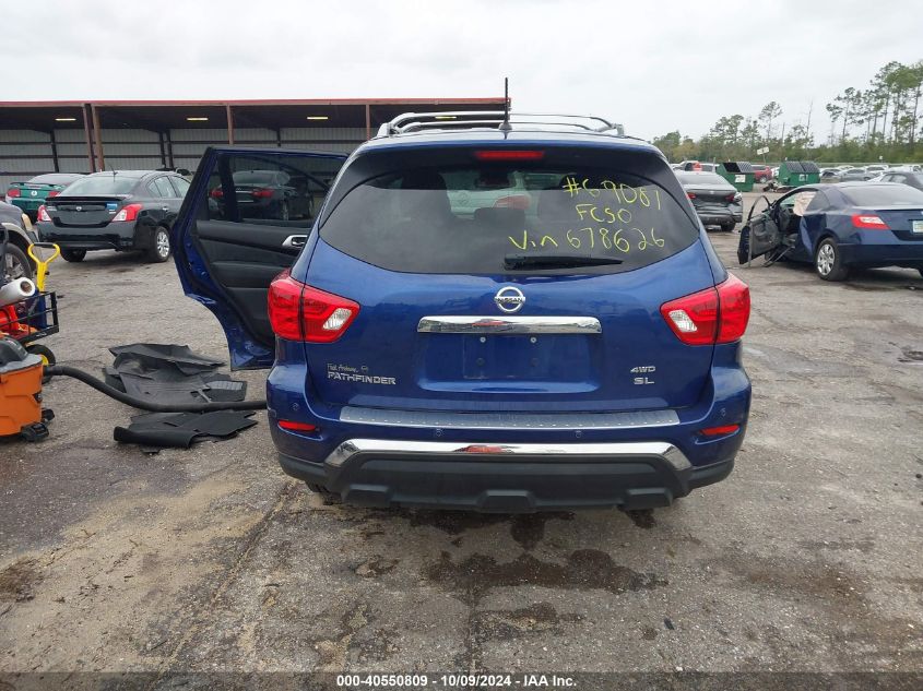 2018 Nissan Pathfinder Sl VIN: 5N1DR2MM5JC678626 Lot: 40550809