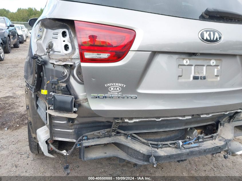 5XYPK4A51KG534230 2019 Kia Sorento 3.3L Sx