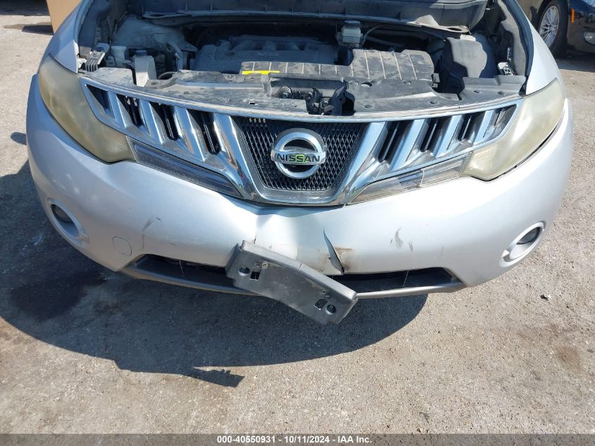 2009 Nissan Murano Sl VIN: JN8AZ18UX9W013912 Lot: 40550931